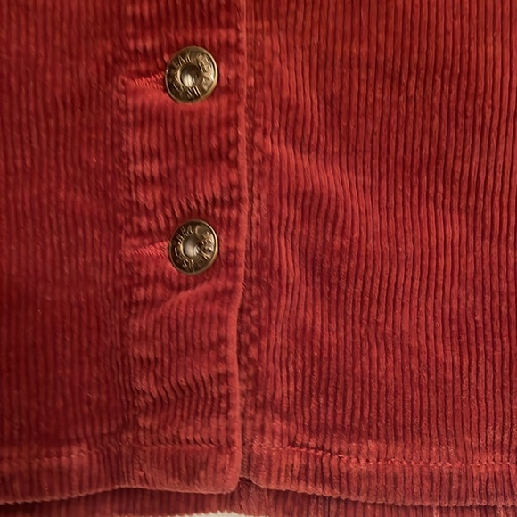 New Sneak Peek maroon corduroy skirt small $89 Anthropologie - Picture 2 of 5